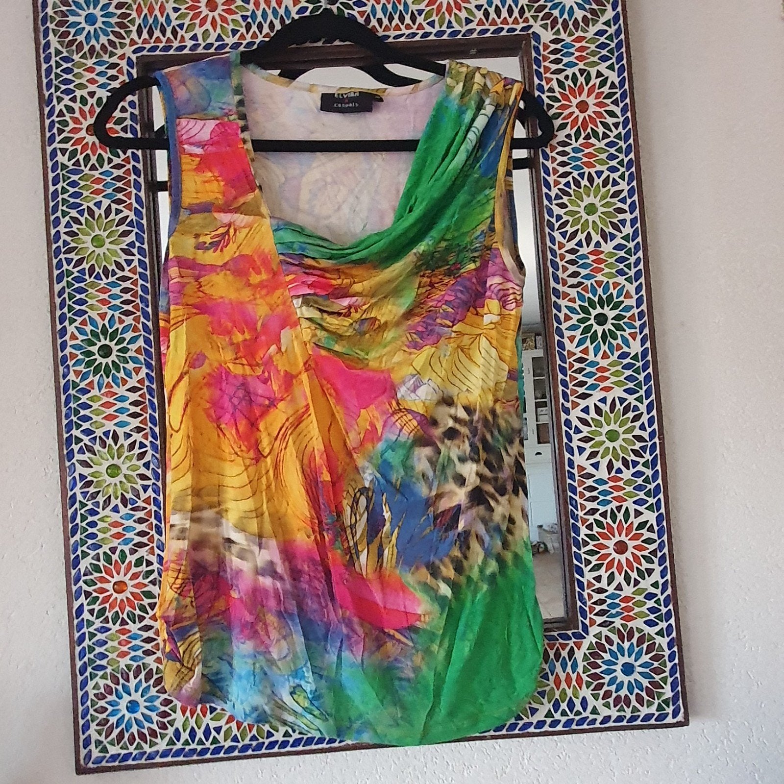 Elvira zachte stretch top maat 40 zgan, Ophalen of Verzenden, Zo goed als nieuw, Maat 38/40 (M), Zonder mouw