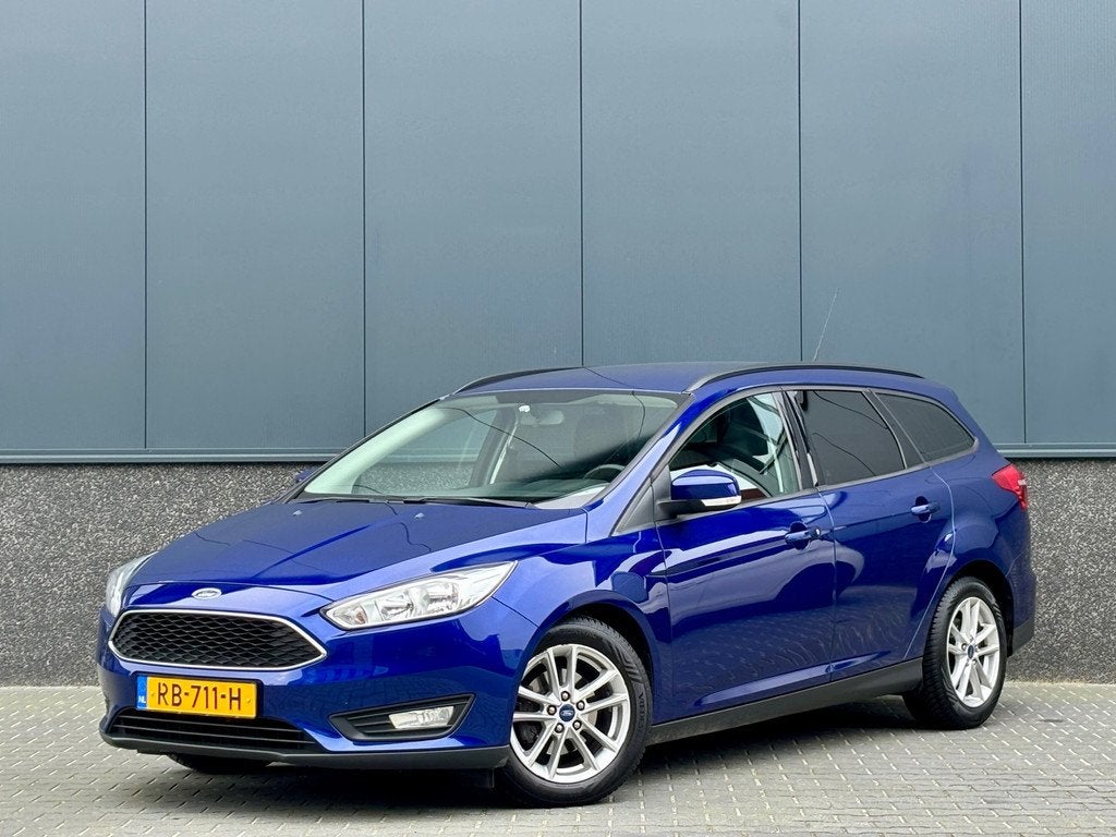 Ford FOCUS Wagon 1.0 Lease Edition Dealer onderhouden NAP, Auto's, Ford, Gebruikt, Blauw, Origineel Nederlands, Handgeschakeld