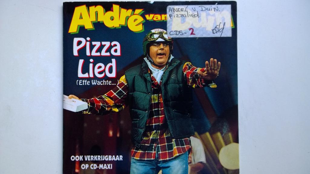 André van Duin - Pizza Lied (Kartonnen Hoesje), Ophalen of Verzenden, Zo goed als nieuw, Nederlandstalig