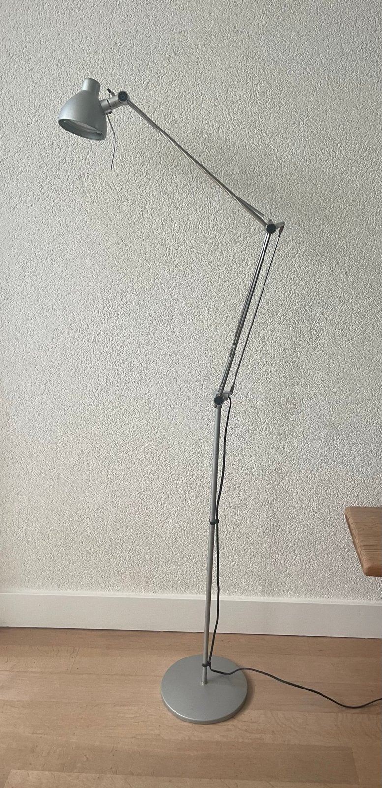 IKEA Antifoni vloerlamp zilver/grijs, Ophalen, Gebruikt, Metaal, 150 tot 200 cm