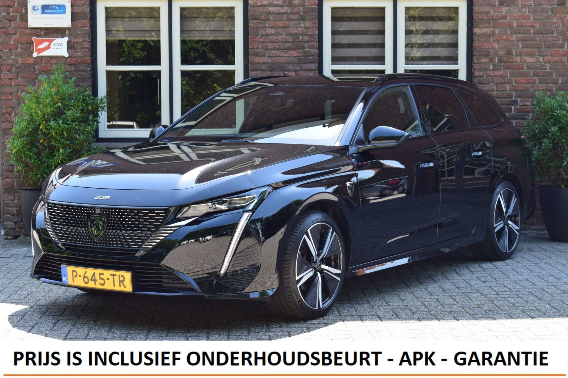 Peugeot 308 SW 1.2 PureTech Automaat GT Camera | Stoel+stuur, Auto's, 1199 cc, Met garantie (alle), Zwart, Origineel Nederlands