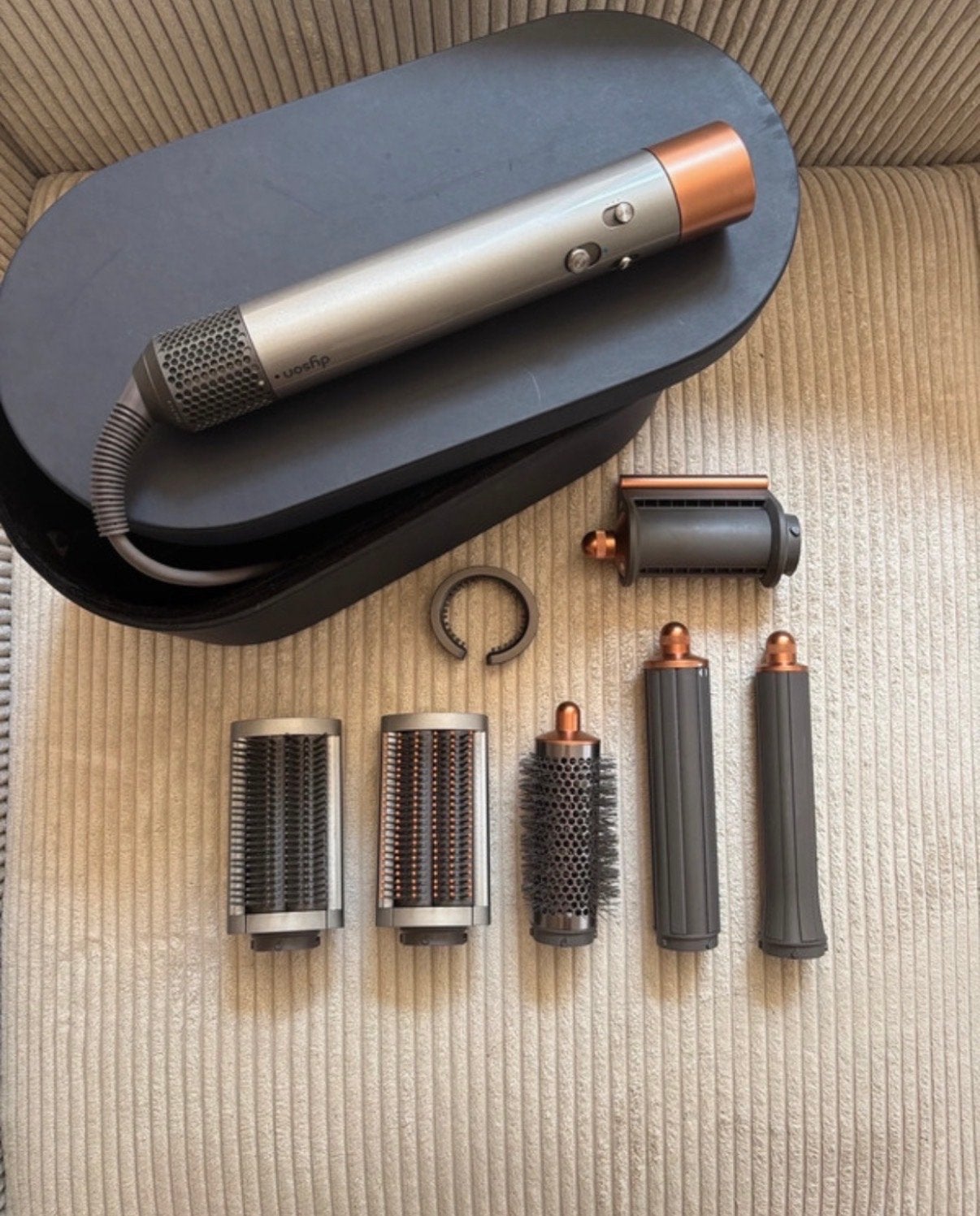 Dyson Airwrap Complete met accessoires en opbergdoos, Witgoed en Apparatuur, Ophalen of Verzenden, Zo goed als nieuw, Haarverzorging
