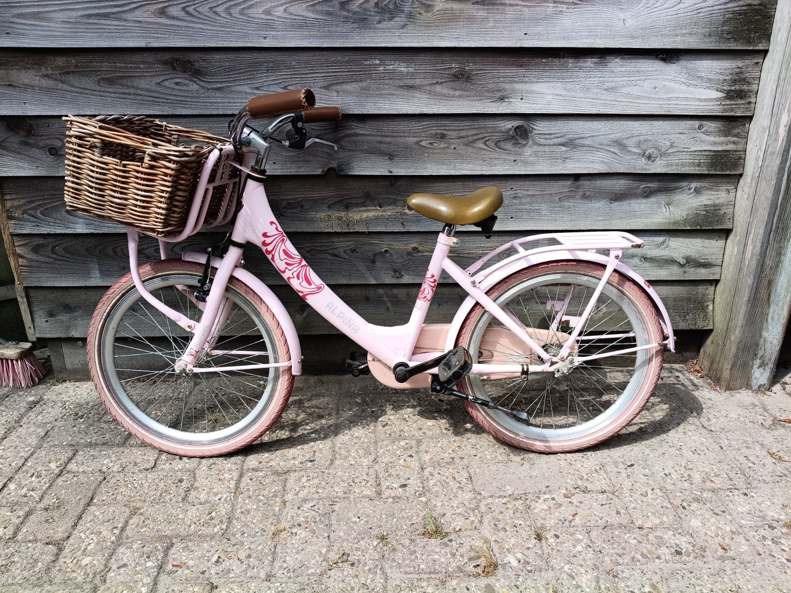20 inch meisjes fiets Alpina, Fietsen en Brommers, Ophalen, Terugtraprem, Gebruikt, Alpina