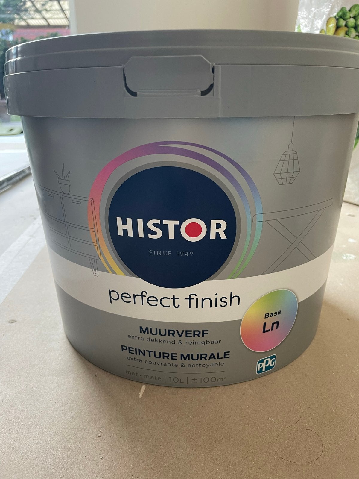 Nieuwe Histor Muurverf RAL 9001 - 10 Liter, Ophalen, Wit, Nieuw, Verf