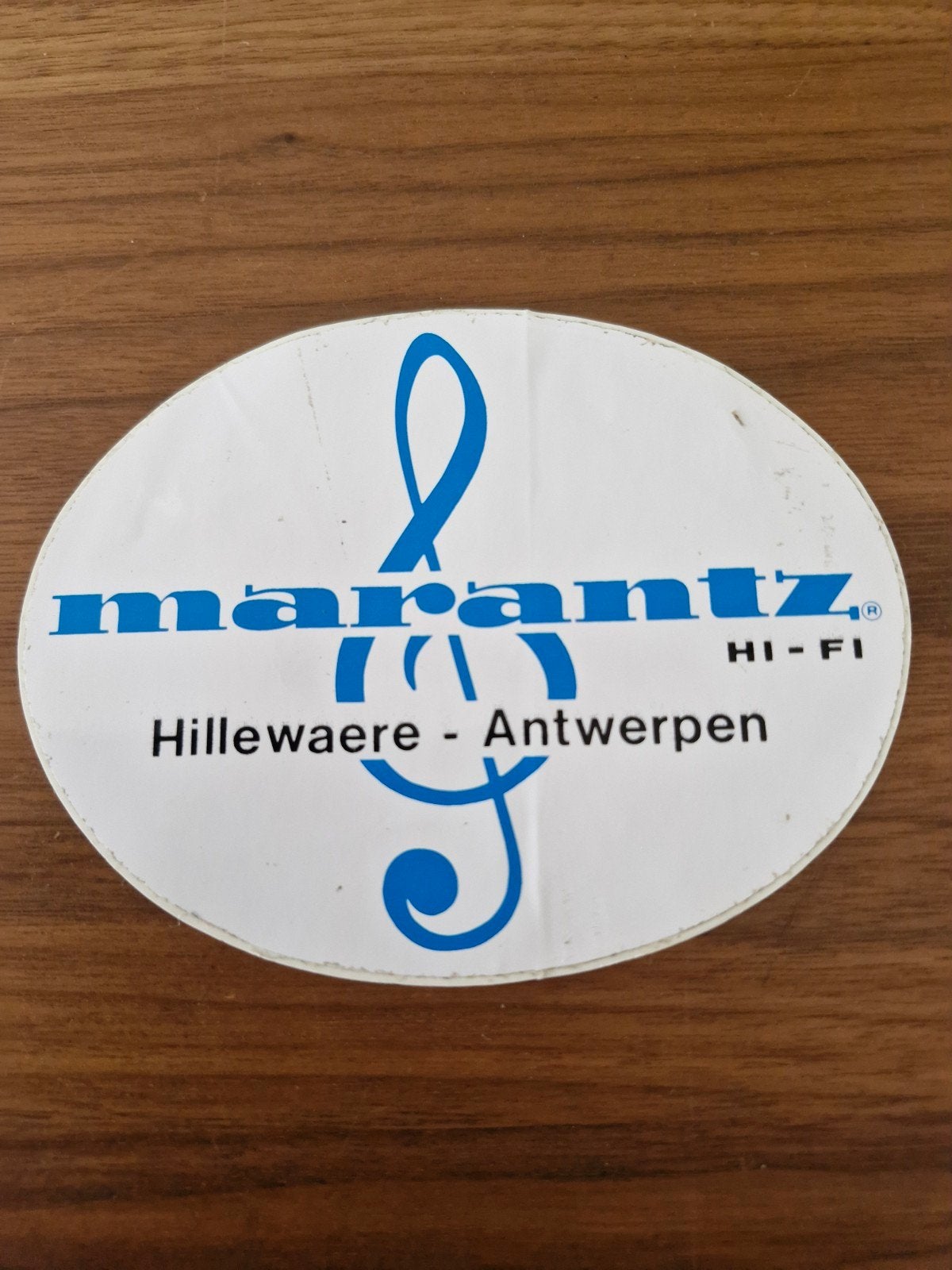 10521 Vintage Marantz Hi-Fi Sticker - Hillewaere Antwerpen, Ophalen of Verzenden, Gebruikt, Merk