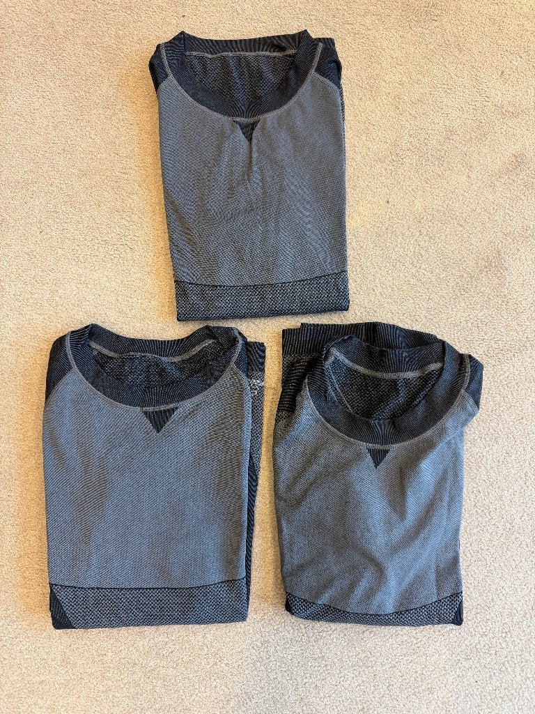 3 Nette Thermoshirts van Falcon, Maat: Large, Grijs, Kleding | Heren, Maat 52/54 (L), Overige typen, Ophalen of Verzenden, Zo goed als nieuw