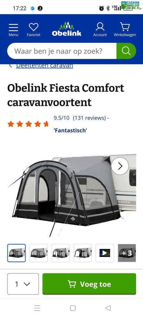 Caravelair Antarès Luxe 372, Standaardzit, Tot en met 2, 750 - 1000 kg, 4 tot 5 meter