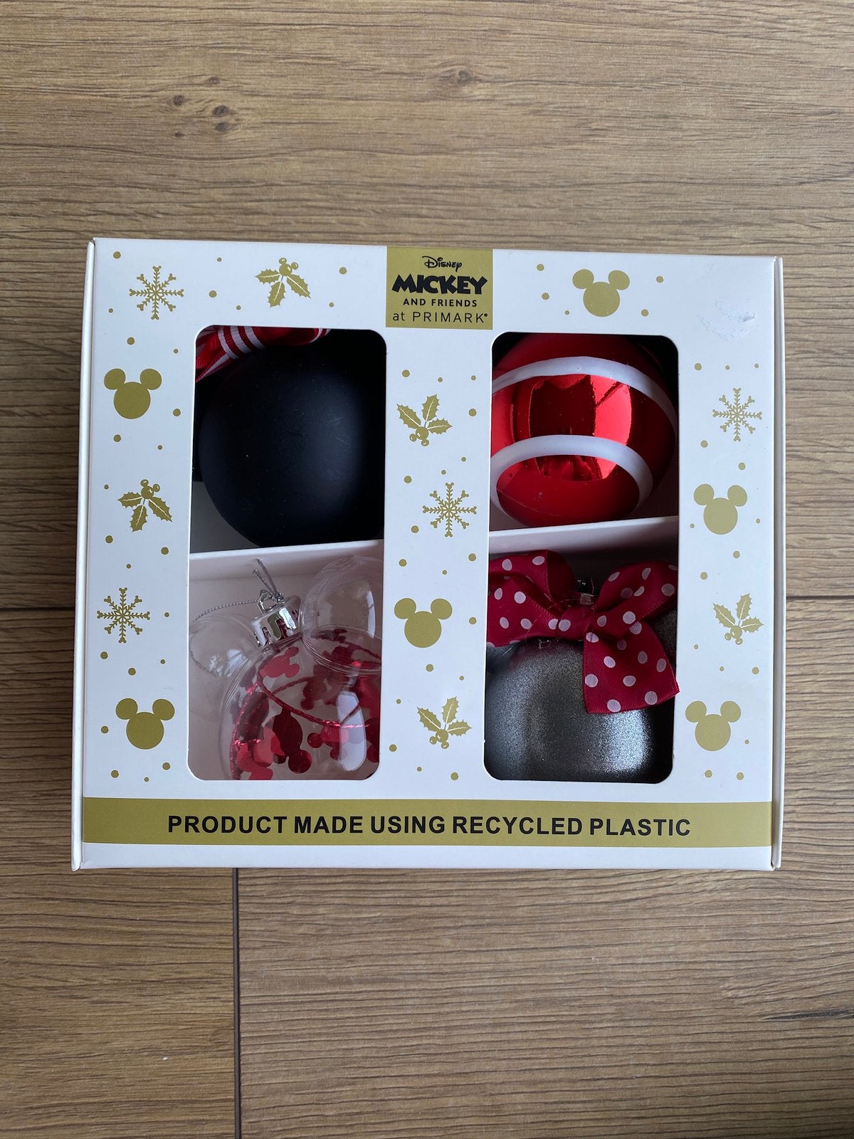 Kerstballen Mickey en Minnie Mouse NIEUW, Ophalen of Verzenden, Mickey Mouse, Nieuw, Overige typen
