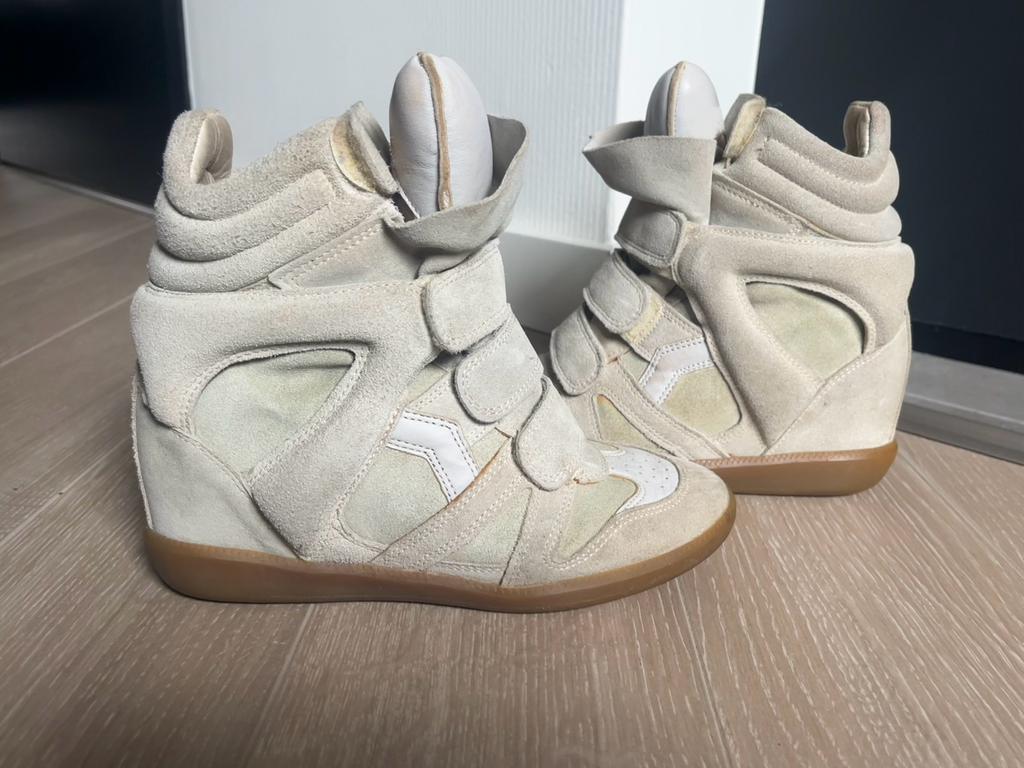 Isabel Marant Wedge Sneakers, Wit, Ophalen of Verzenden, Sneakers of Gympen, Gedragen