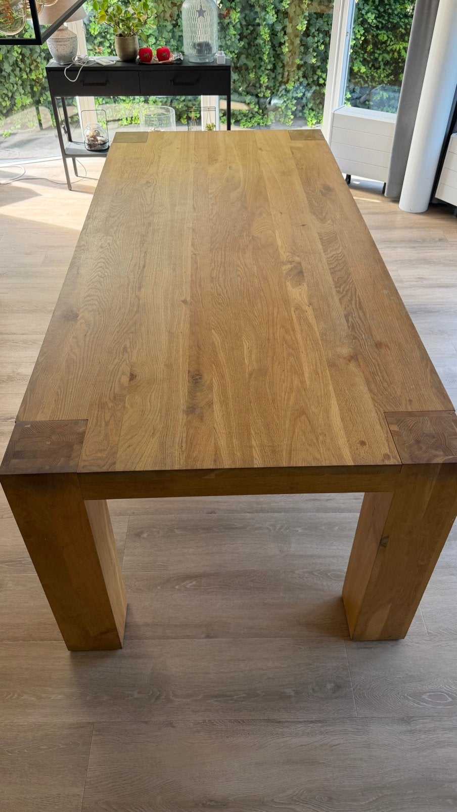 Tafel, Ophalen, Eikenhout, 200 cm of meer, 50 tot 100 cm