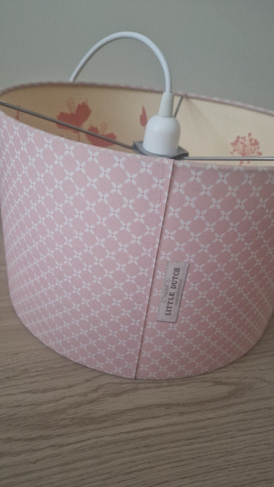 Little dutch lamp kinderkamer meisje roze, Huis en Inrichting, Ophalen of Verzenden, Zo goed als nieuw, Rond, Minder dan 25 cm