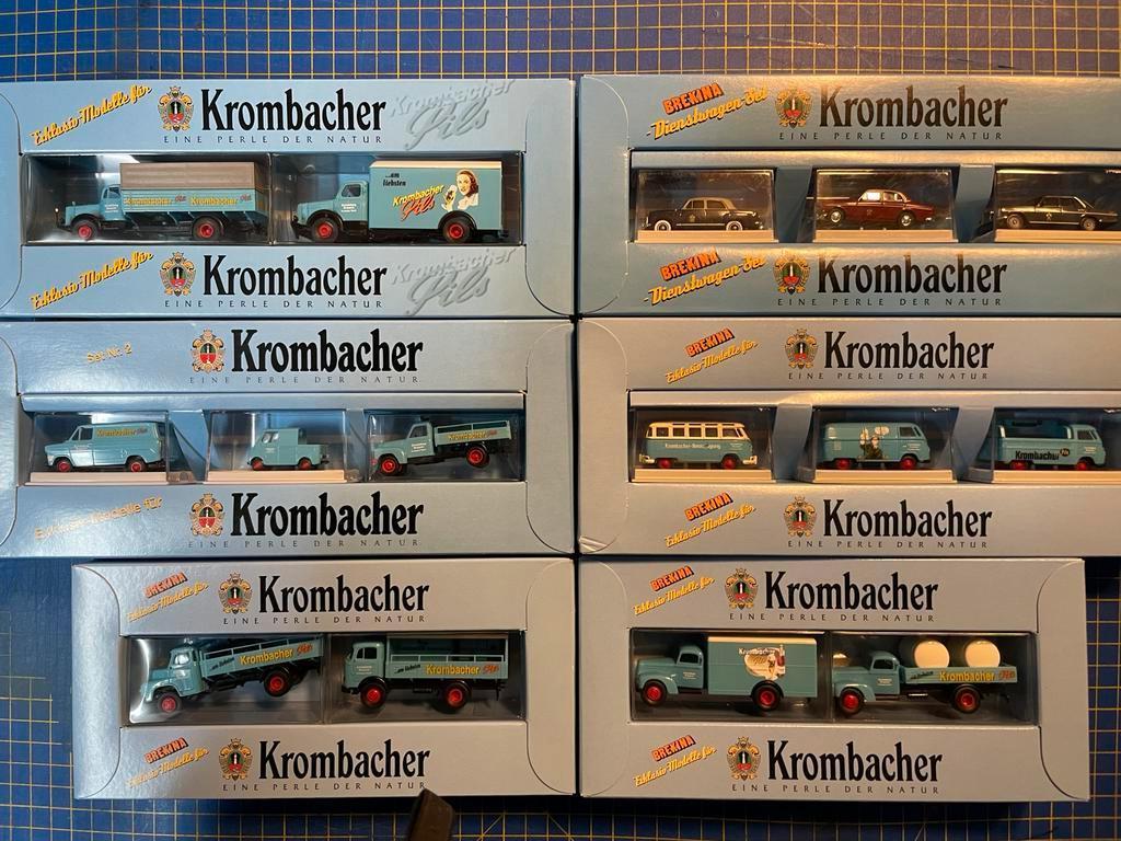Brekina Krombacher unieke HO auto’s 6 sets, Verzenden, Nieuw, Auto, Brekina
