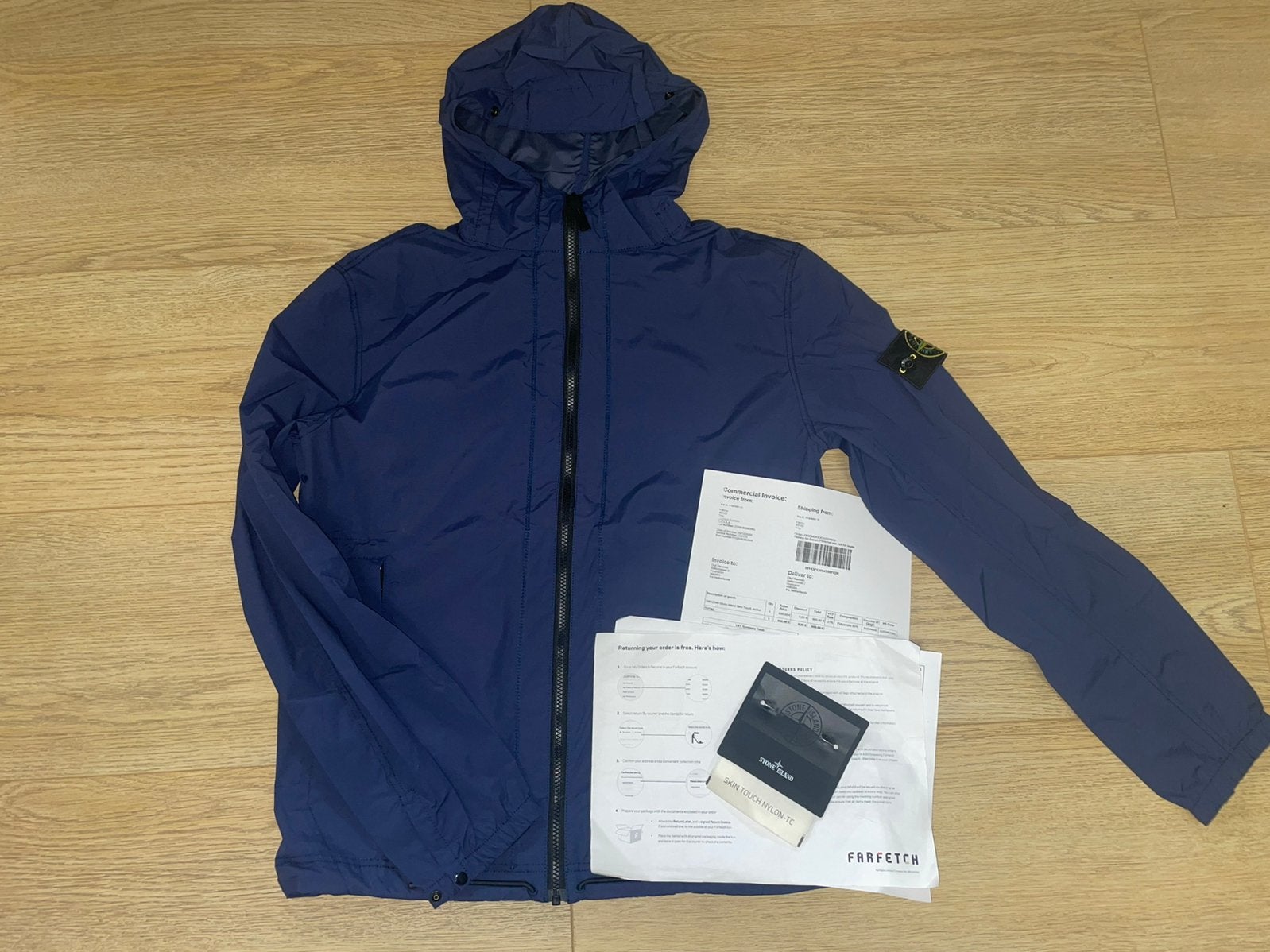 Stone Island Jas Maat M, Ophalen of Verzenden, Zo goed als nieuw, Maat 48/50 (M), Blauw