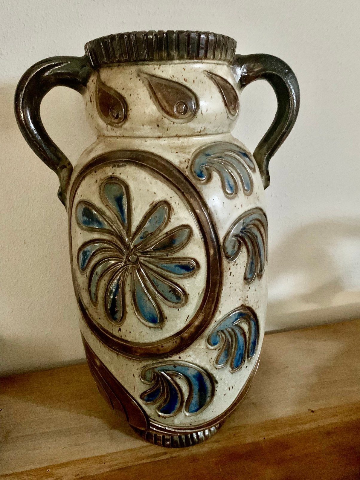 Vintage Aardewerk Vaas ( Gregoire voor Bouffioux, 1950), Ophalen of Verzenden