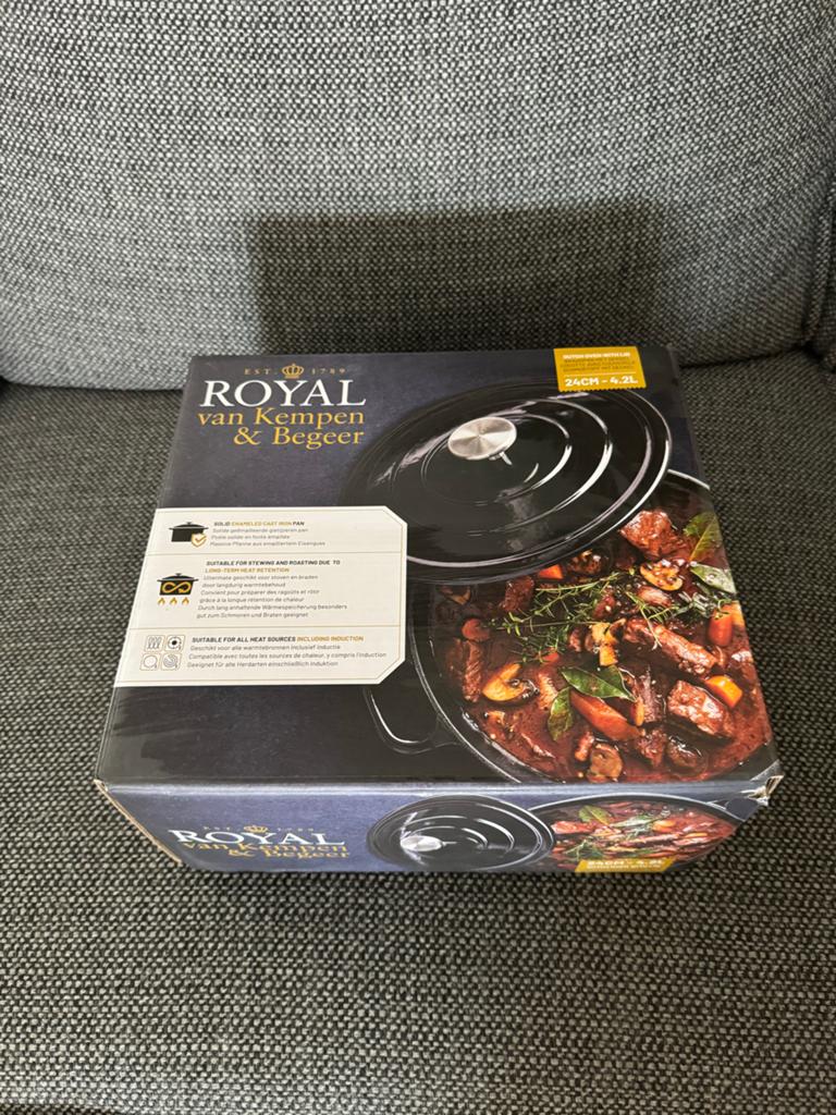 Royal van Kempen & Begeer Gietijzeren Braadpan 24cm, Huis en Inrichting, Keuken | Potten en Pannen, Nieuw, Ophalen of Verzenden