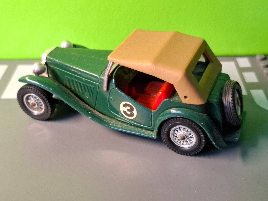Matchbox Y8 - 1945 MG TC [groen] 1/40, Ophalen of Verzenden, Gebruikt, Auto