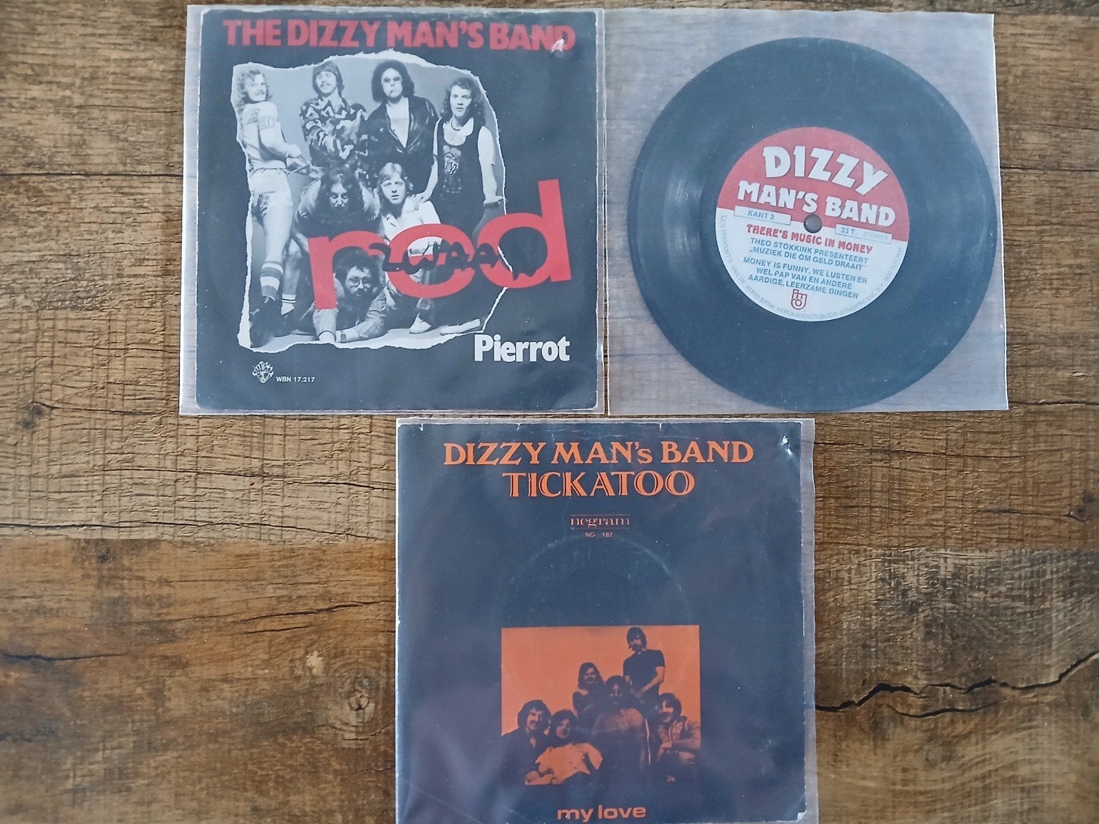Dizzy Man's Band-3x7", Cd's en Dvd's, Gebruikt, 7 inch, Ophalen of Verzenden, Pop