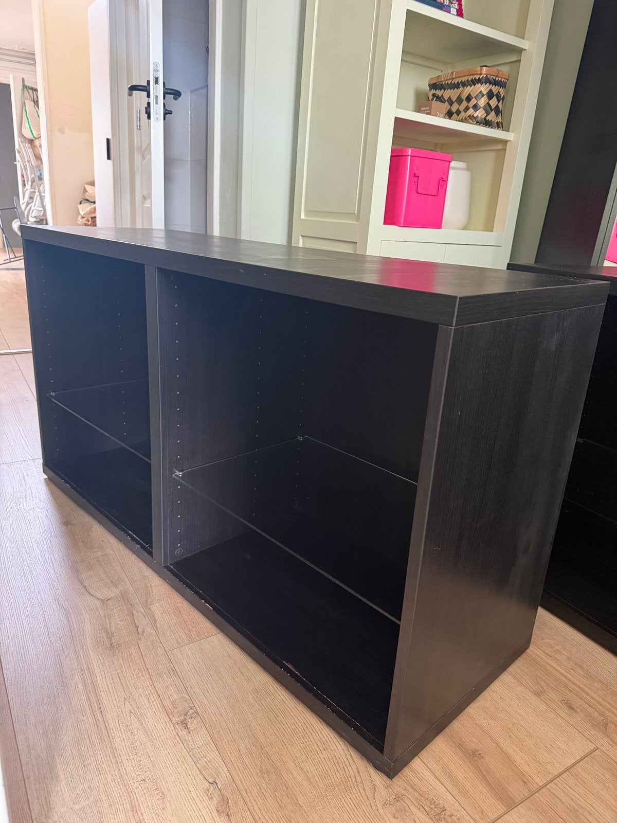 IKEA BESTA Basiselement zwartbruin 120x40x65 cm, Ophalen, Met plank(en), Gebruikt, 100 tot 150 cm