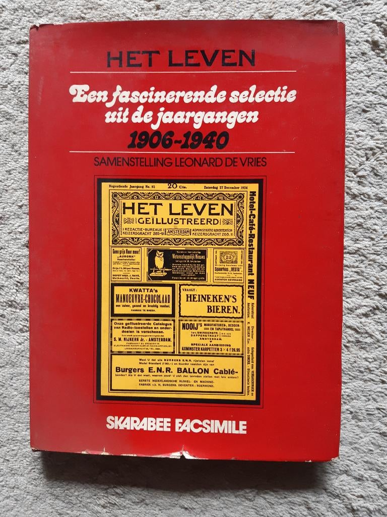 Leonard de Vries "Het leven" (geillustreed blad) 1906-1940, Overige gebieden, Ophalen of Verzenden, 20e eeuw of later, Gelezen