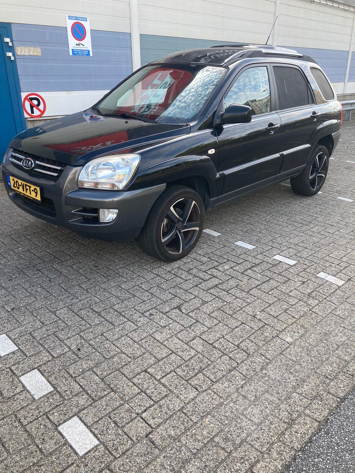 Kia Sportage 2.0 Crdi VGT VAN 2WD AUT 2007, Kia, 4 cilinders, Zwart, Origineel Nederlands
