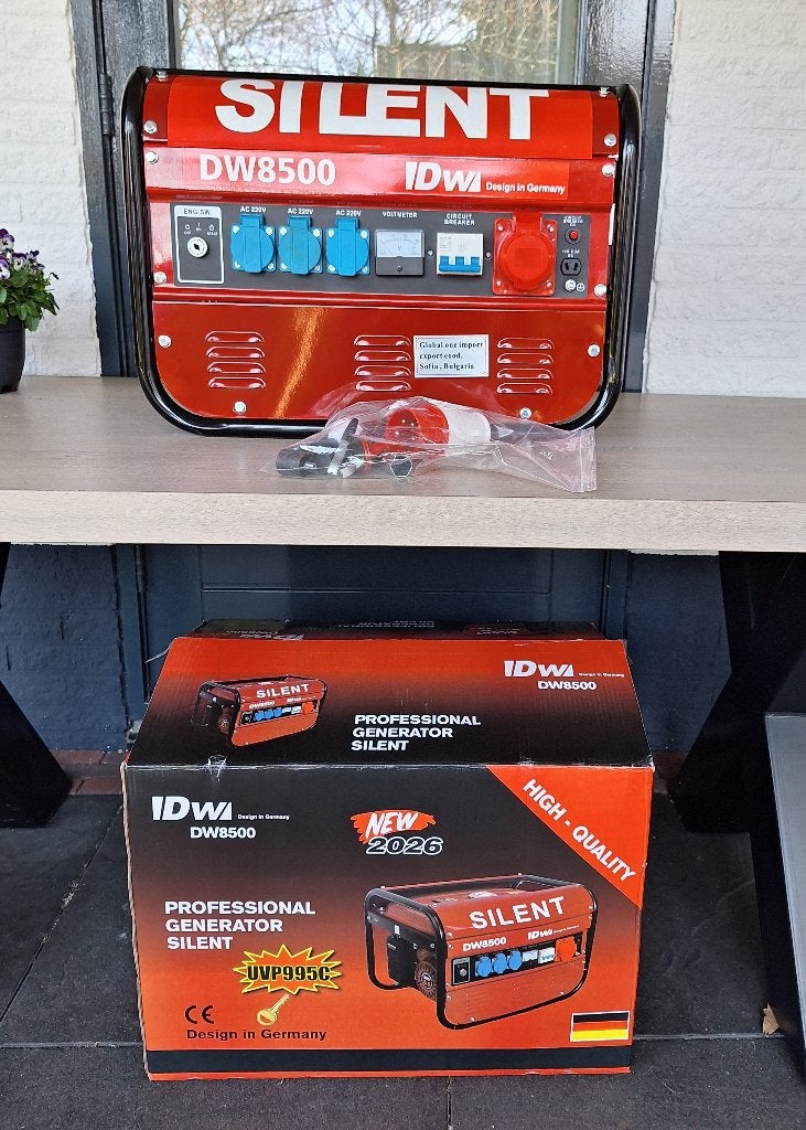 Aggregaat op benzine DW 8500W nieuw in doos, trekstart., Ophalen, Nieuw