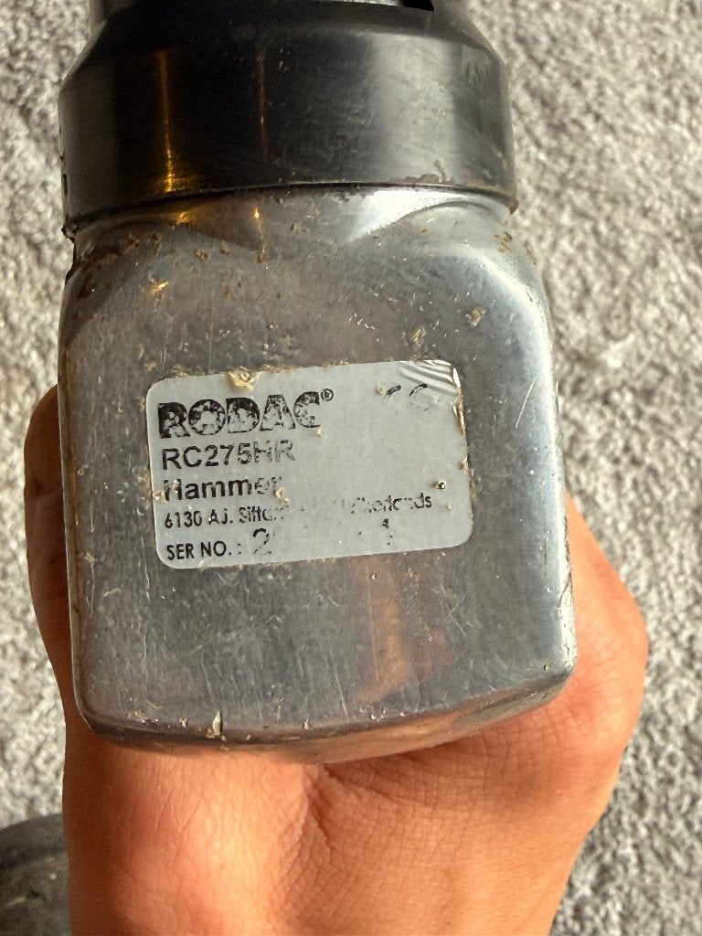 Rodac RC2750R pneumatische beitelhamer + 5 beitels, Ophalen of Verzenden, Gebruikt, Beitel, Overige merken