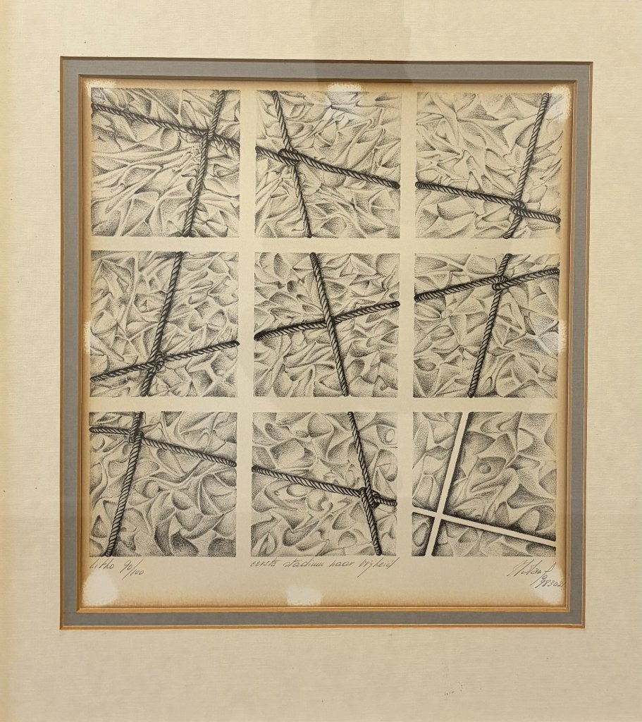 Peter Brambring - lithografie, 1983, gesigneerd, 90/100, Gelimiteerde oplage, Lithografie, Abstract, Ophalen
