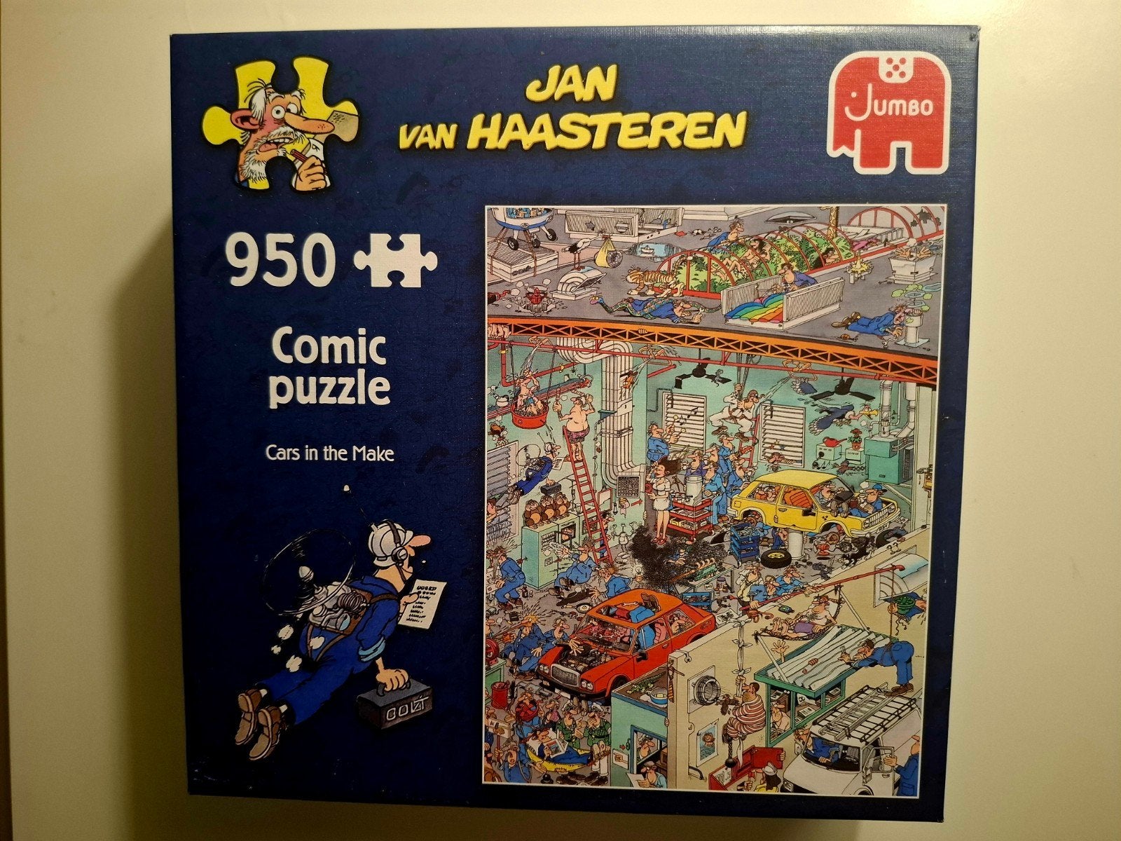 NEW Jan van Haasteren 'Cars in the Make' 950 st/poster, Ophalen of Verzenden, 500 t/m 1500 stukjes, Nieuw, Legpuzzel