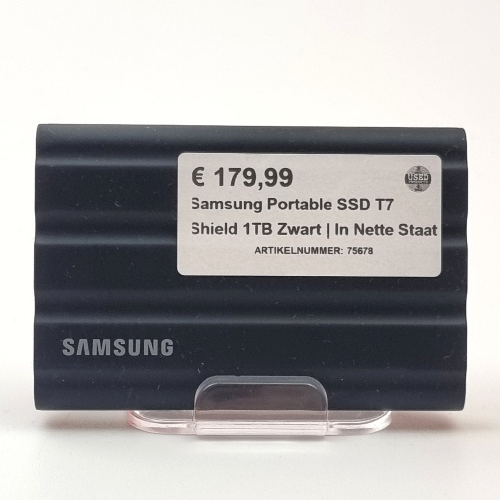 Samsung Portable SSD T7 Shield 1TB Zwart | Nette staat, Samsung, Zo goed als nieuw, Support@Samsung.com, 129, Samsung-ro, Yeongtong-gu
Suwon-si, Gyeonggi-do 16677
South Korea