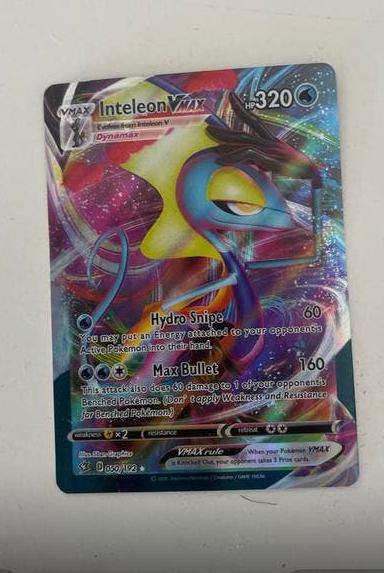 Pokémon Kaart Inteleon VMAX D 050/192, Hobby en Vrije tijd, Verzamelkaartspellen | Pokémon, Ophalen of Verzenden, Zo goed als nieuw