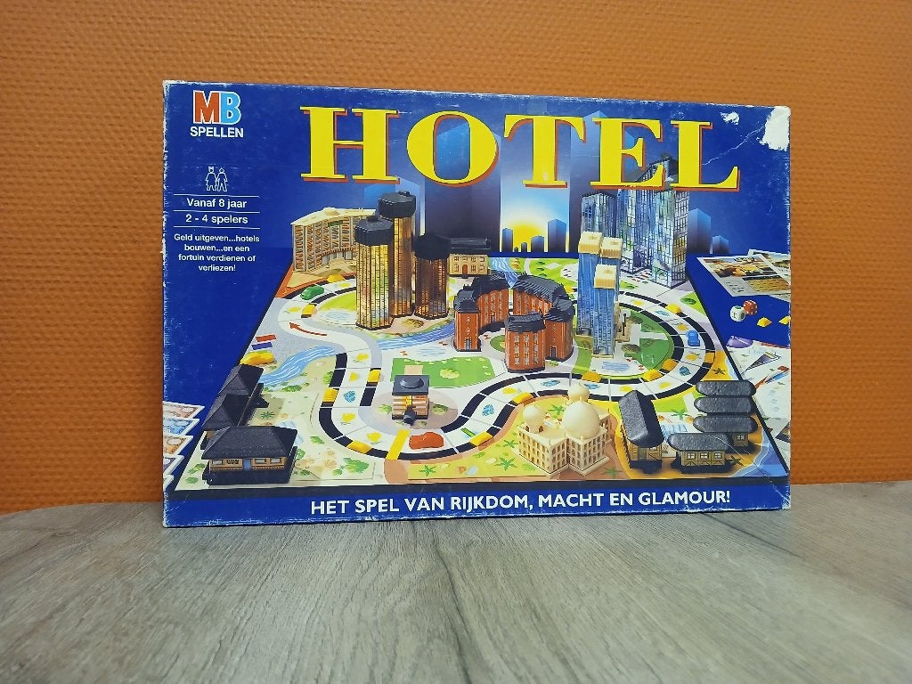 Hotel, Een of twee spelers, Ophalen of Verzenden, Gebruikt, MB Spellen