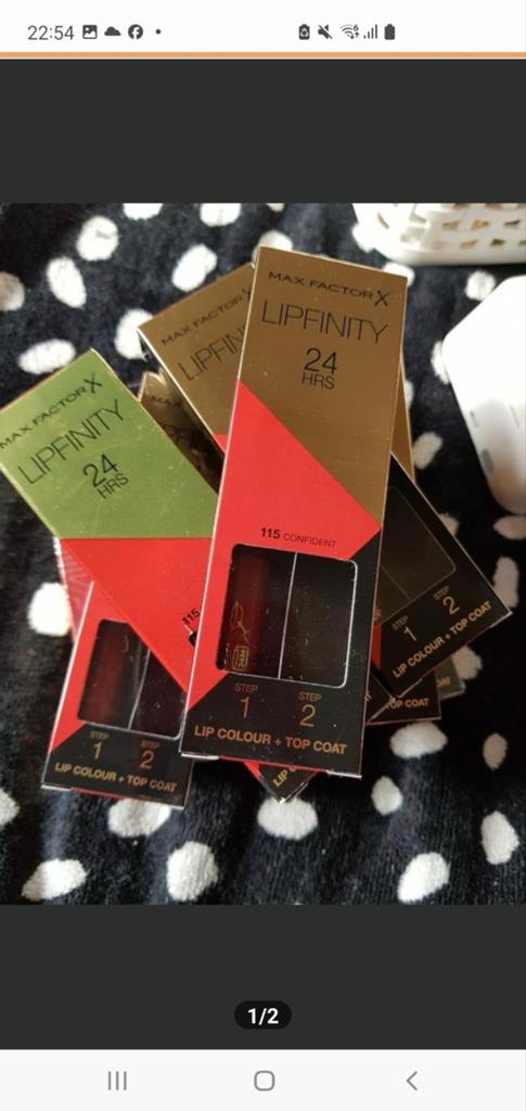 10 stuks Maxfactor lipfinity zonder topcoat nr 115, Verzenden, Nieuw, Overige kleuren, Handen en Nagels