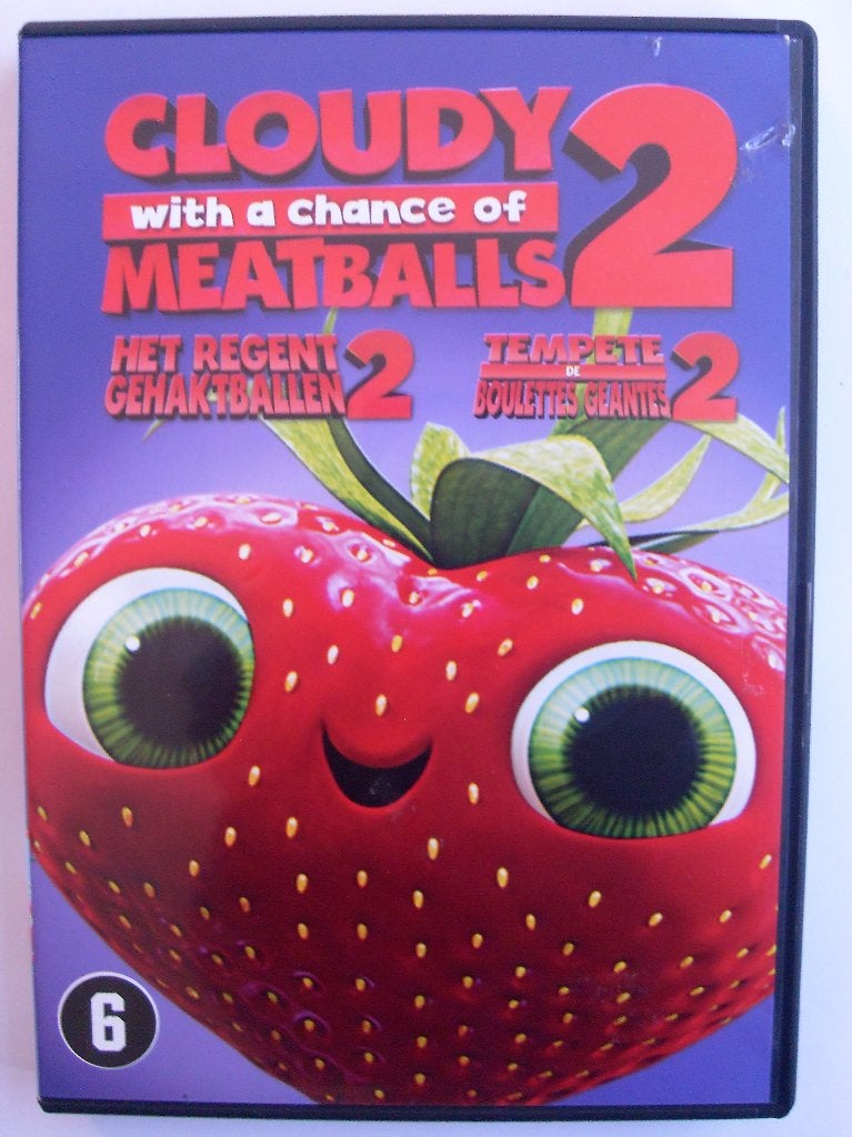 Het regent gehaktballen 2 (originele dvd), Europees, Animatie, Nederlands, Ophalen of Verzenden