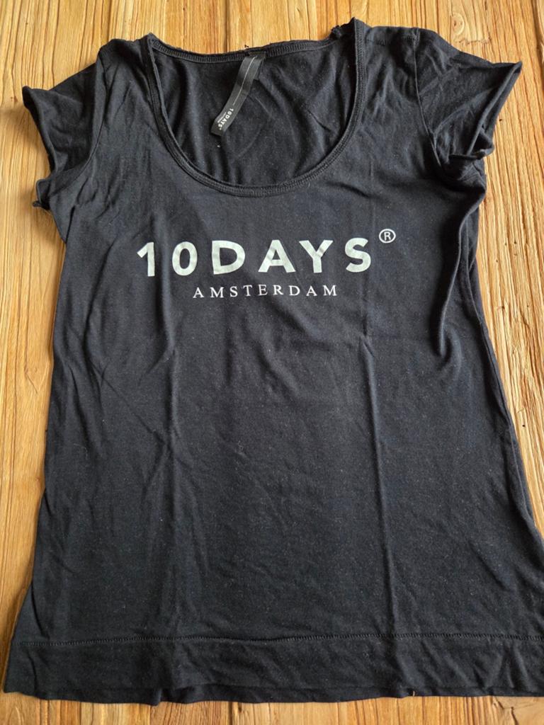 Shirt 10 days maat S, Maat 38/40 (M), Zwart, 10days, Ophalen of Verzenden