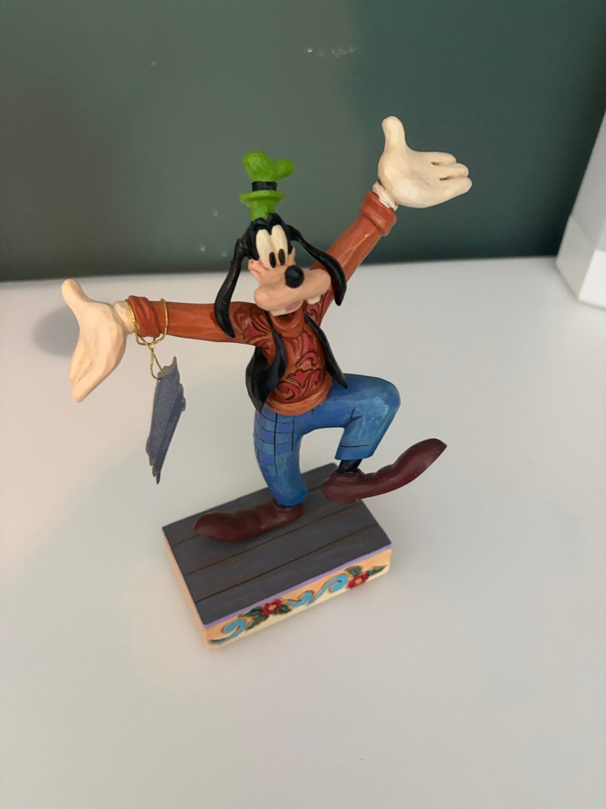 Disney Traditions Goofy celebration 6010091 met doos, Ophalen of Verzenden, Goofy of Pluto, Zo goed als nieuw, Beeldje of Figuurtje