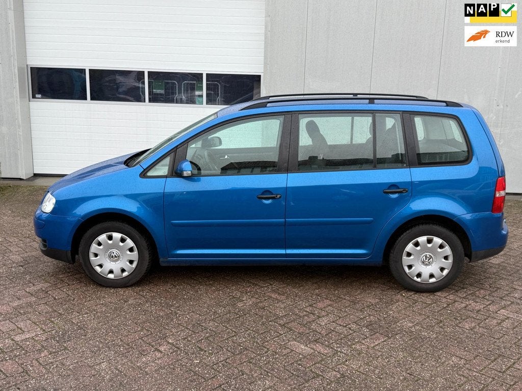 Volkswagen Touran 1.6 Business, Auto's, 4 cilinders, Blauw, Handgeschakeld, Euro 4
