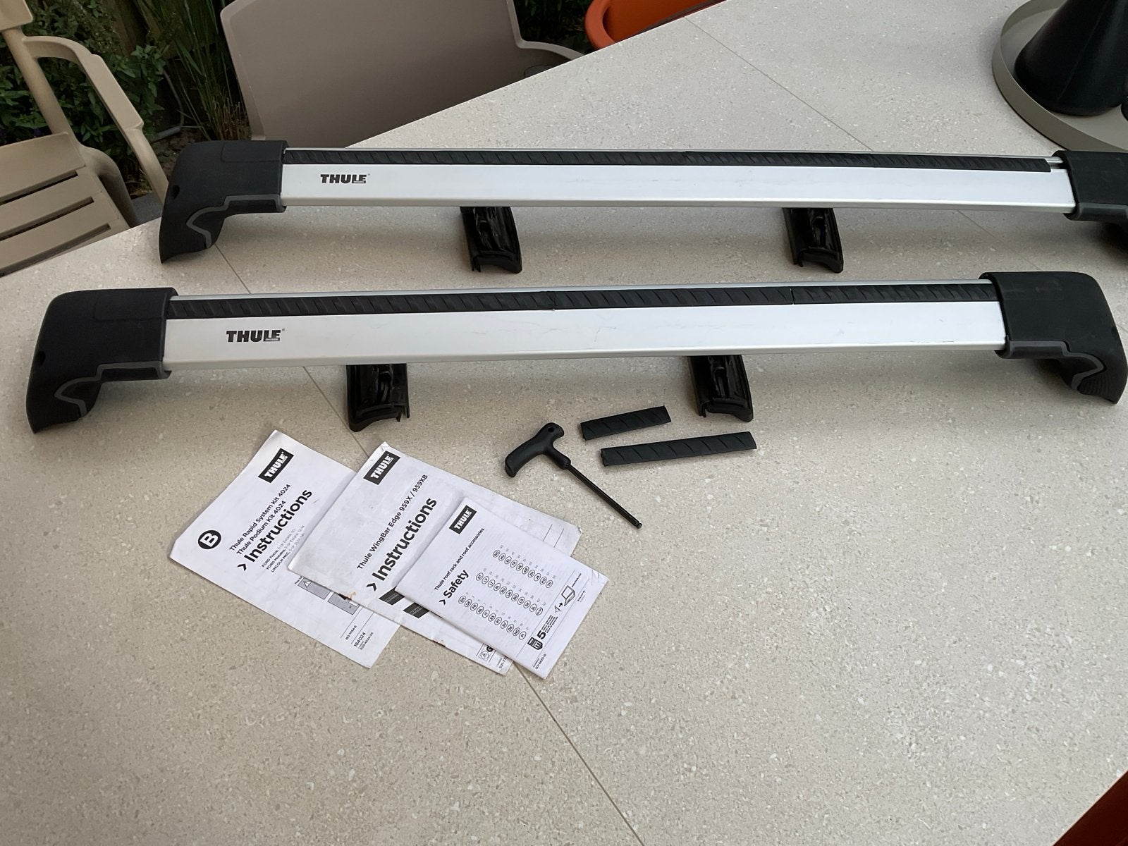 Thule WingBar Edge dakdragerset (4024/959B), Auto diversen, Dakdragers, Ophalen, Gebruikt