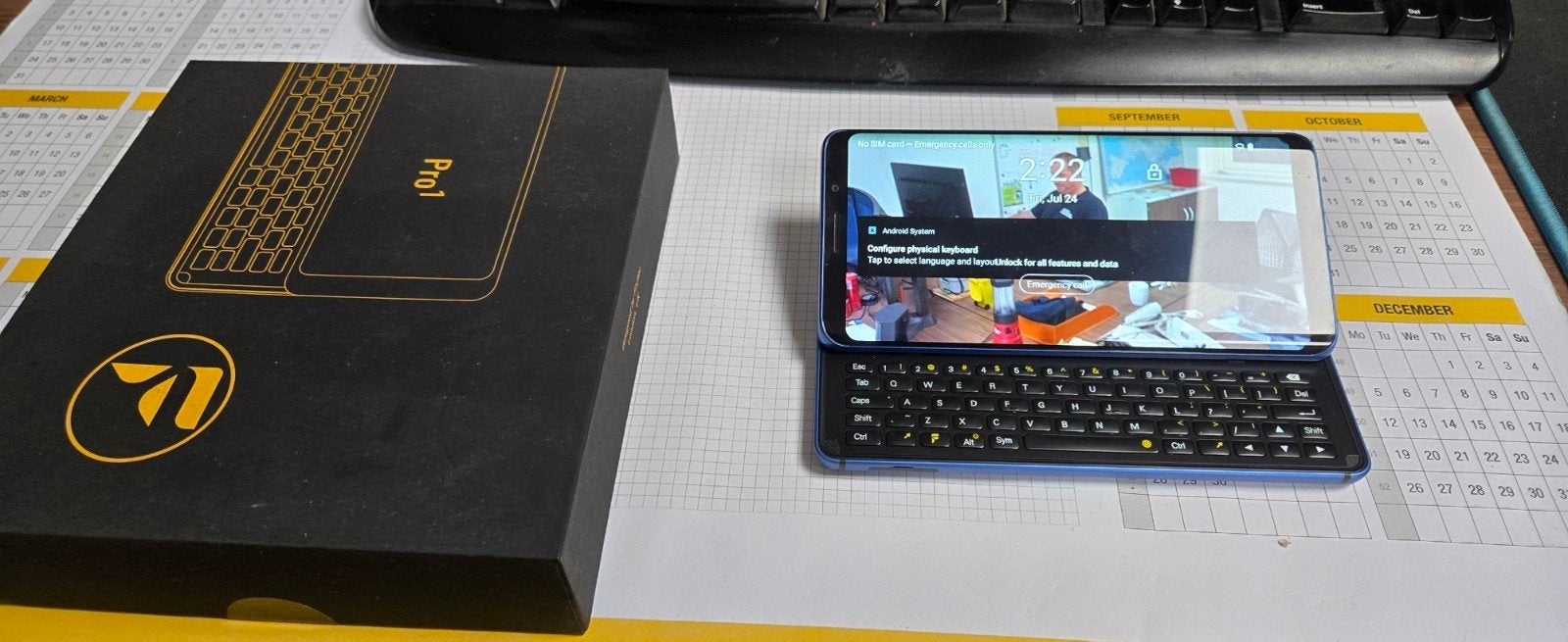 FX Tec Pro1 X Android Smartphone met Toetsenbord, Telecommunicatie, Mobiele telefoons | Overige merken, Zo goed als nieuw, Zonder abonnement