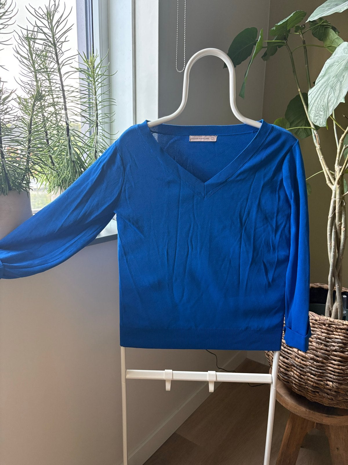 Studio Anneloes truitje 3/4 mouw, maat L, koningsblauw, Ophalen of Verzenden, Gedragen, Maat 42/44 (L), Blauw