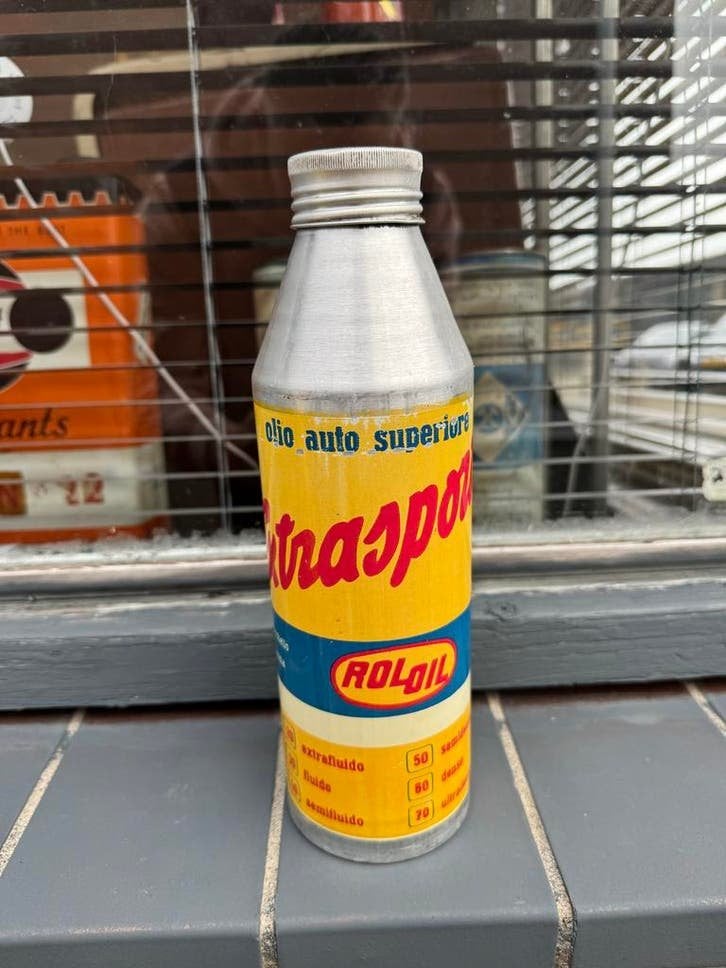 Vintage ROLOIL Extrasport Olieblik - Decoratie, Gebruikt, ., ., .