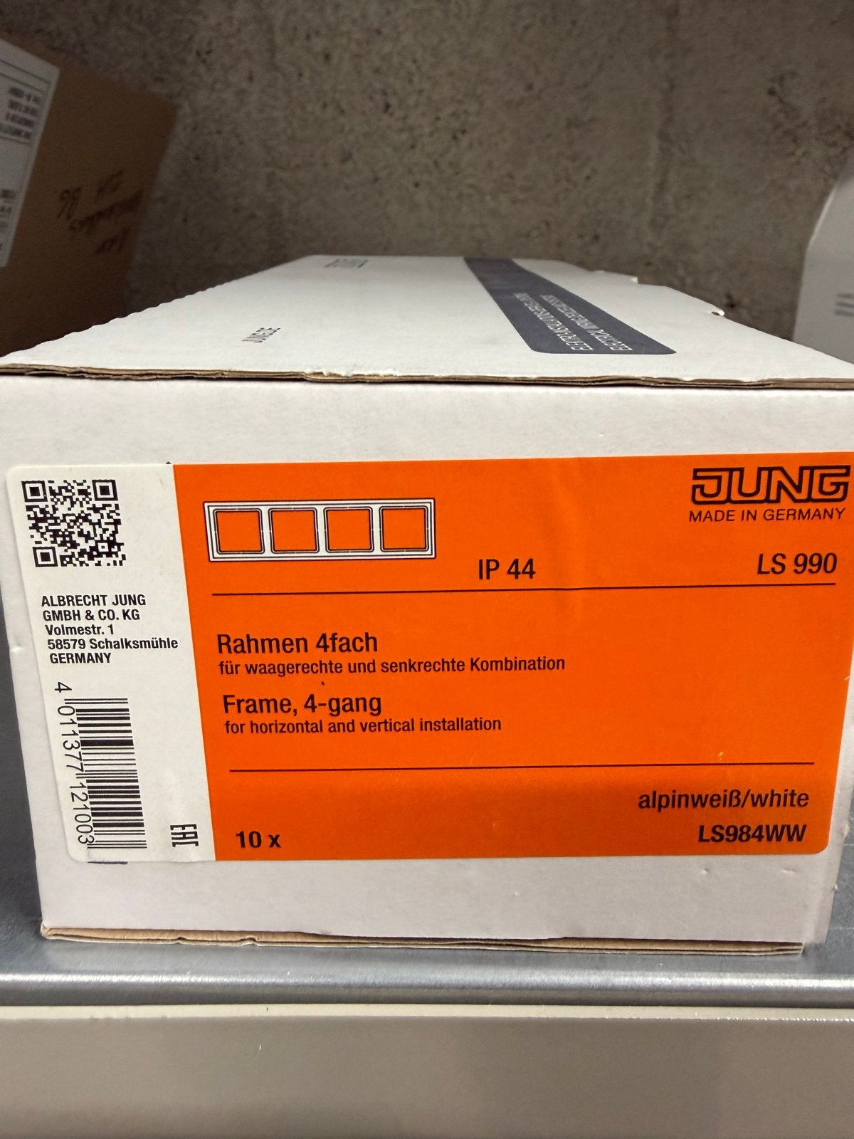 Jung LS-990 Schakelmateriaal - Nieuw in doos, Ophalen of Verzenden, Nieuw, Jung, Afdekraam