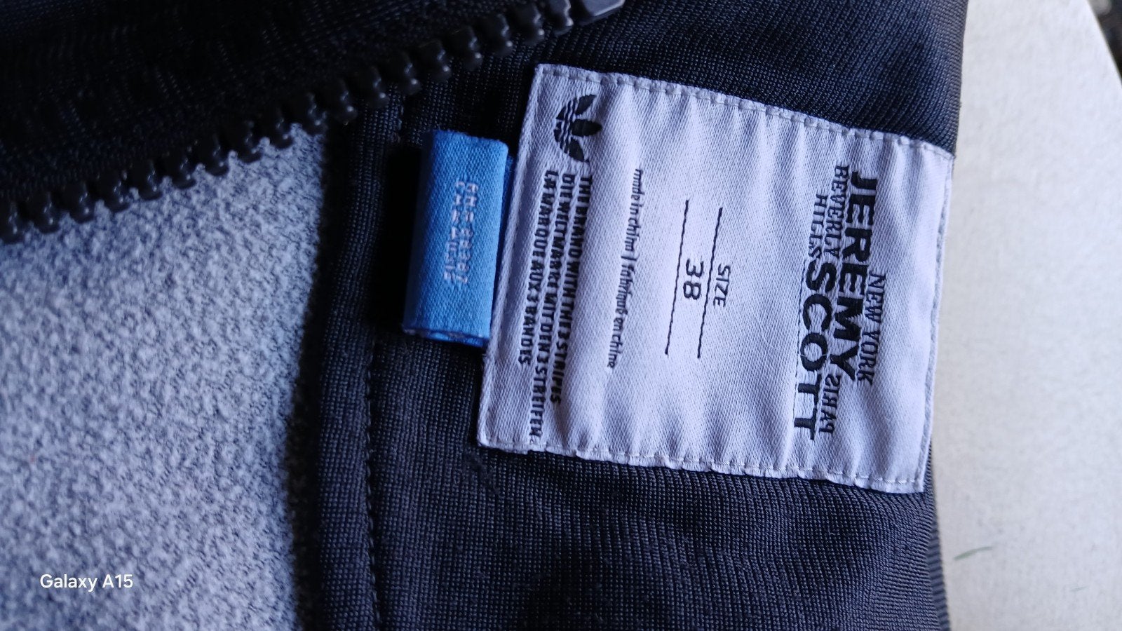 Jeremy Scott x Adidas Zwart Trainingsjack Maat 38, Maat 38/40 (M), Zwart, Ophalen of Verzenden, Zo goed als nieuw