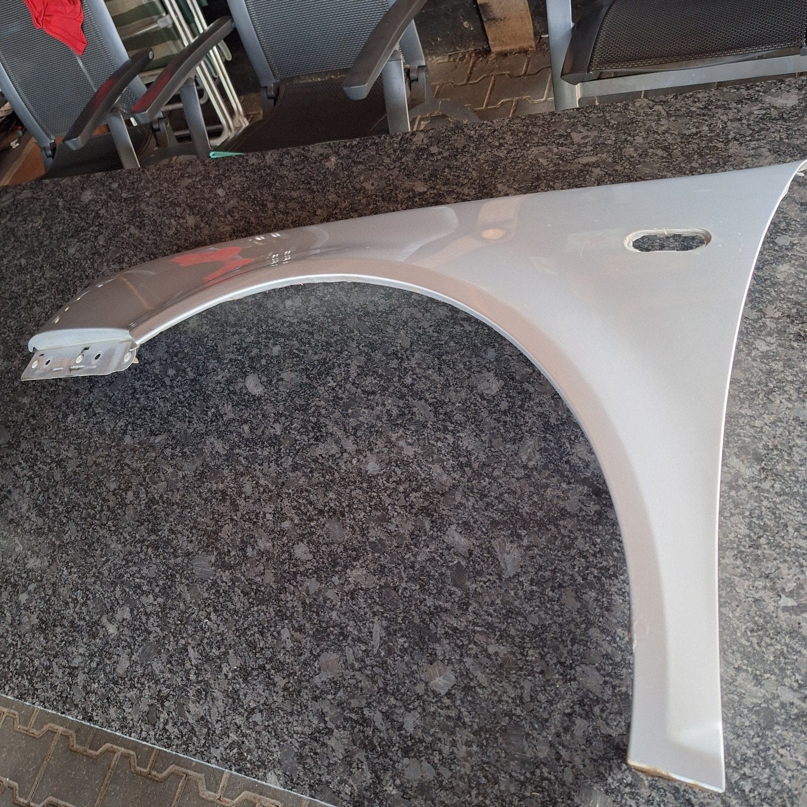 linker voorscherm vw bora grijs metallic, Ophalen, Gebruikt, Volkswagen, Voor