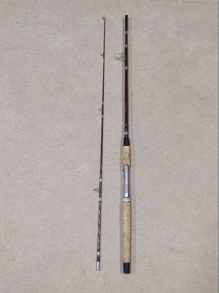 Vintage hengel spin harodex hi-cristal no.3456 glas 1,80 mtr, Watersport en Boten, Ophalen, Gebruikt, Werphengel
