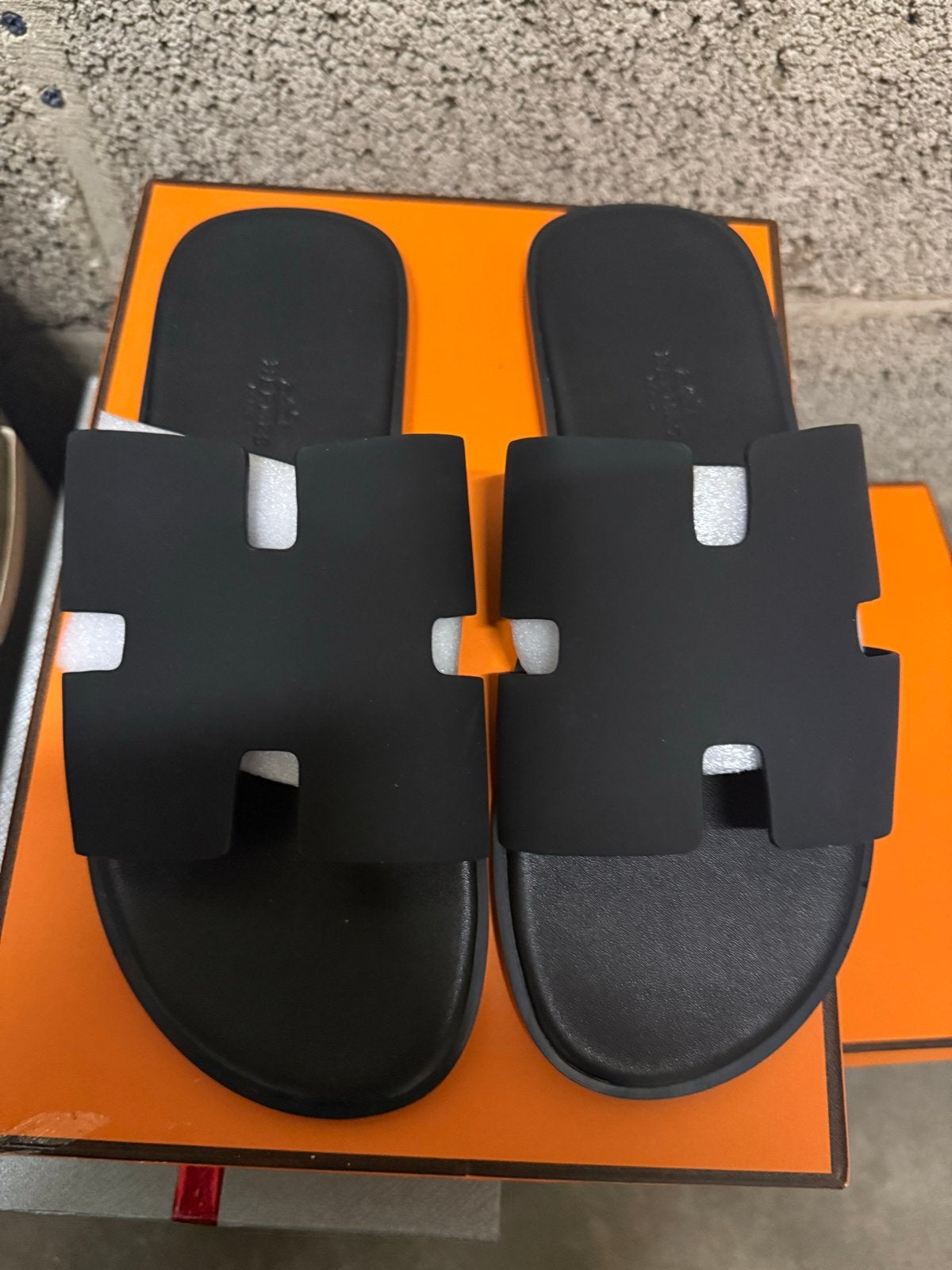 Hermes slippers- Topkwaliteit,, Ophalen of Verzenden, Nieuw, Zwart, Slippers