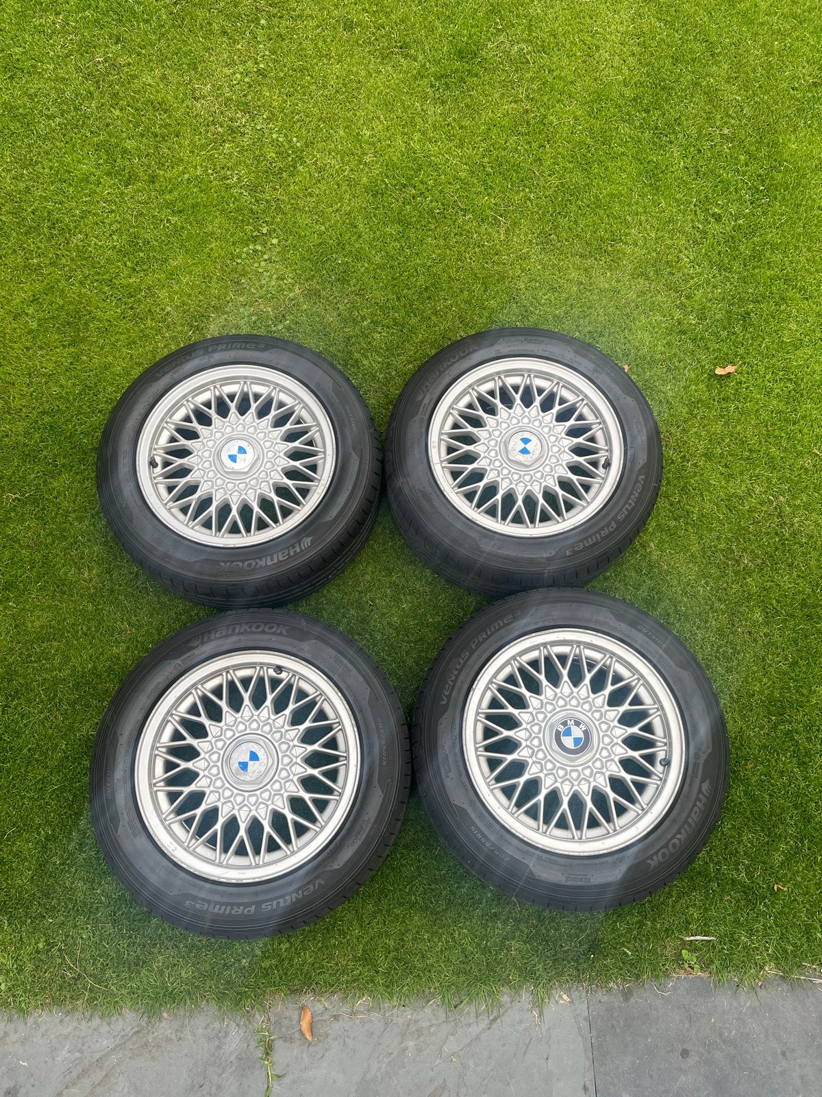 BMW e30 Velgen (origineel) hankook (zo goed als nieuw), Auto-onderdelen, Ophalen, Gebruikt, 15 inch, Banden en Velgen