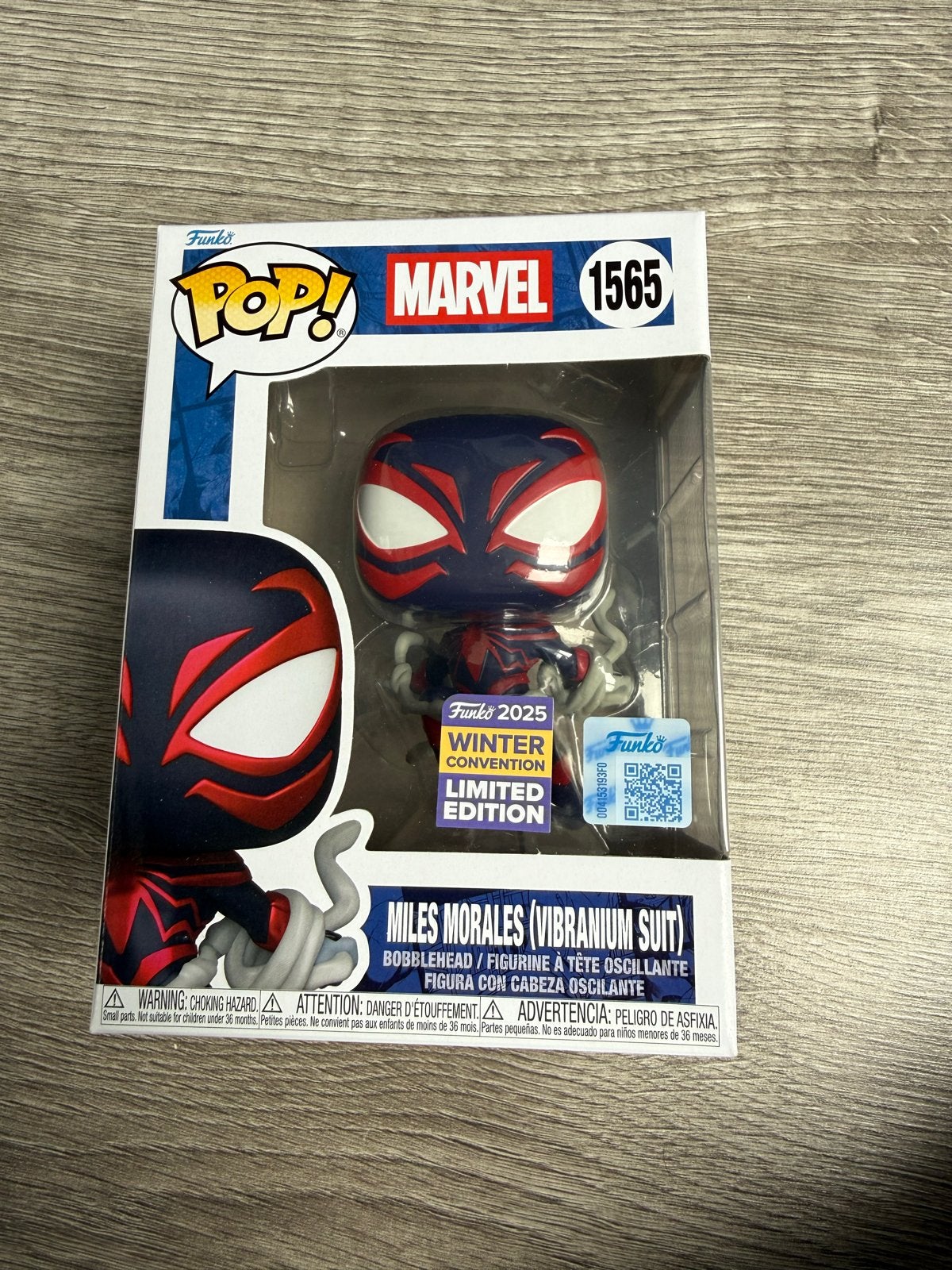 Funko Pop! Marvel 1565 Miles Morales Vibranium Suit Limited, Ophalen, Nieuw