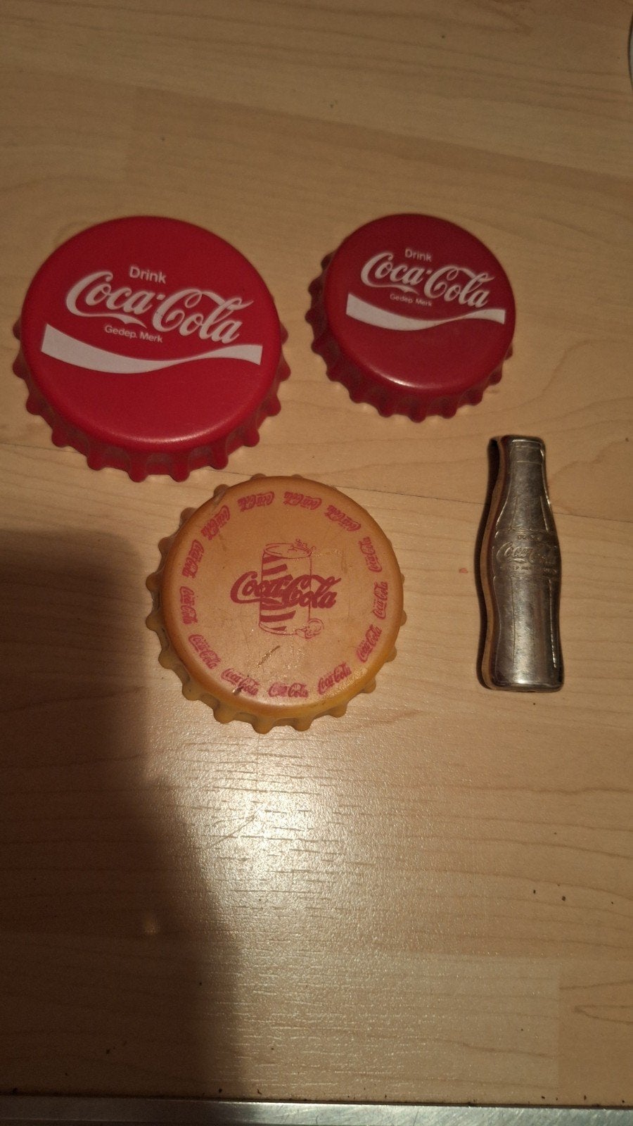 Coca-Cola Flessenopeners - Set van 4 Unieke Items, Ophalen, Gebruikt
