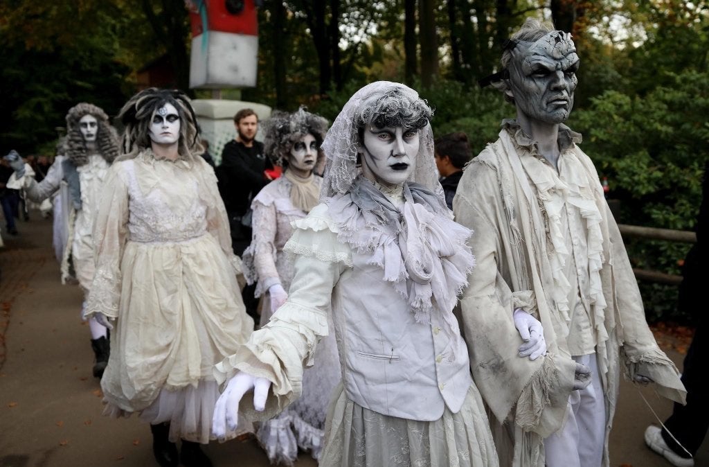Halloween schminken feesten/evenementen, Schmink- of Themafeestjes