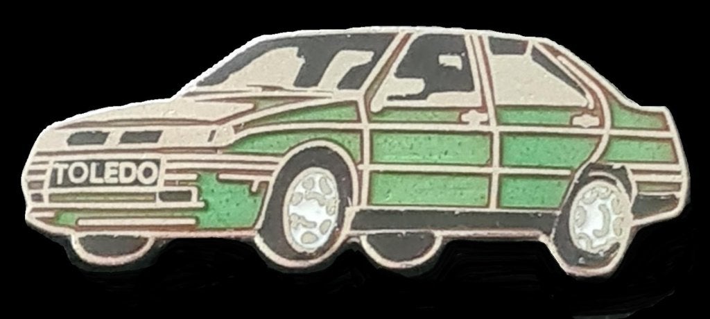 Seat Toledo pin- groen emaille, Verzenden, Nieuw, Transport, Speldje of Pin